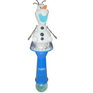 Disney Parks Frozen Olaf Light Up Bubble Wand Blower Works